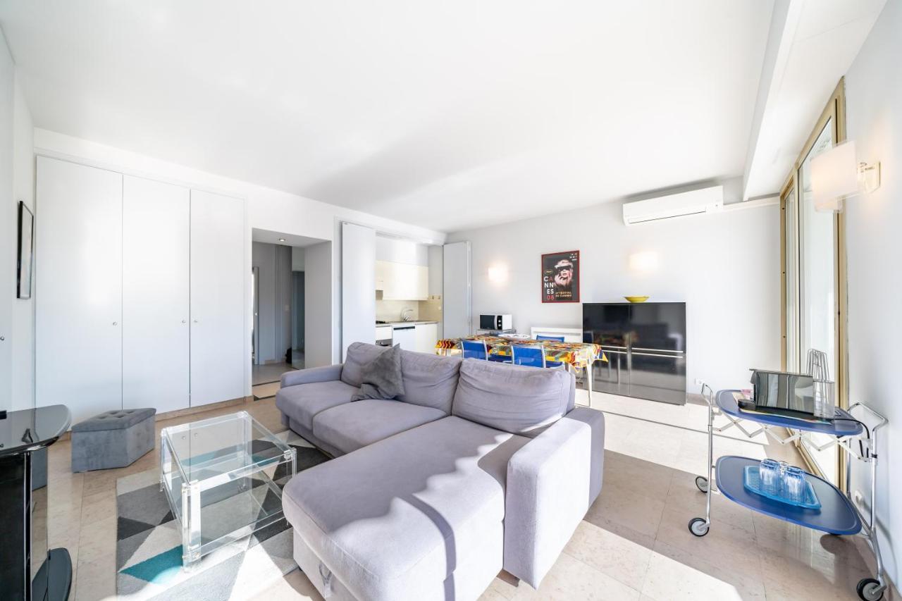 Palm Beach- Free Wifi- Parking- Sea View Cannes Luaran gambar